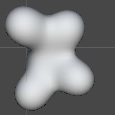 Default Shaded Metaballs Representing Cell